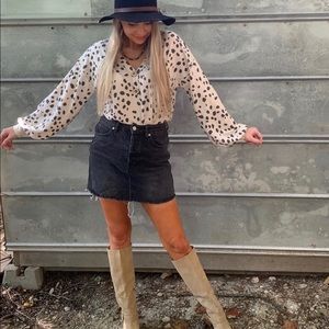 Dalmation Print Top